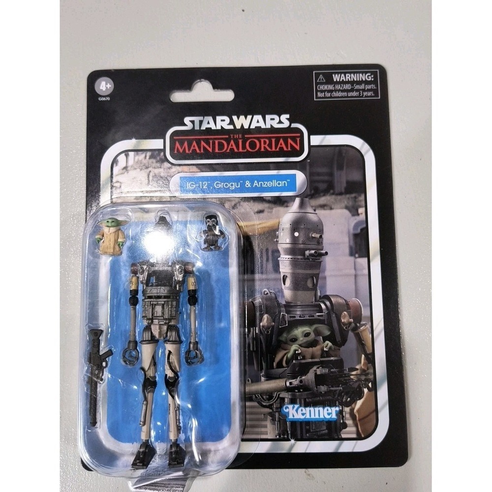 Star Wars The Vintage Collection IG-12, Grogu & Anzellan, Kenner Action Figures